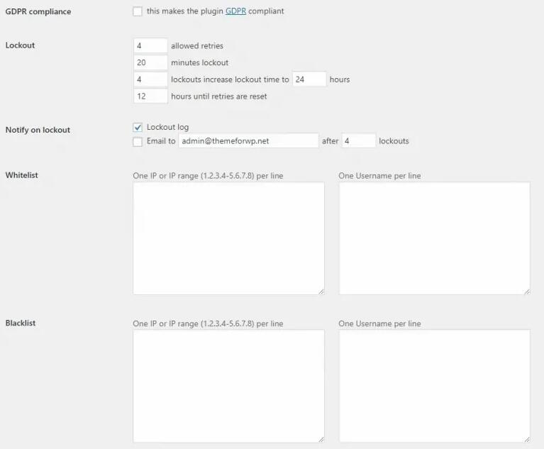 Limit Login Attempts Reloaded 限制WordPress登陆次数 防止暴力破解