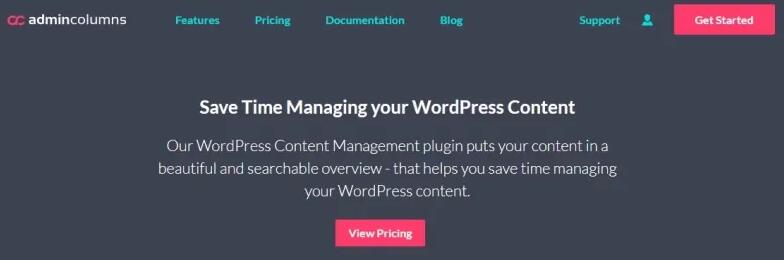 WordPress管理列表定制插件 Admin Columns