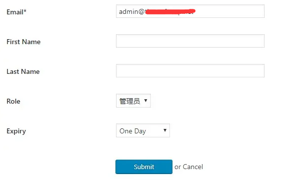 Temporary Login