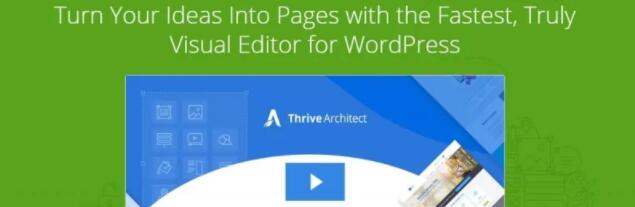 WordPress优秀的页面构建工具插件 Thrive Architect