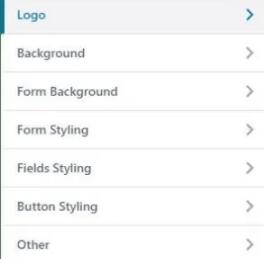 Custom Login Page Customizer自定义选项